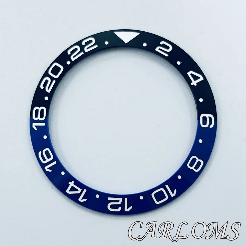 Top 40mm Black, Blue, Green SEA Sterile Bezel with Ceramic Bezel Insert for 44mm Men's Watches, Replacement Accessory, Watch Bezel, Parallel Import