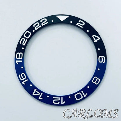 Top 40mm Black, Blue, Green SEA Sterile Bezel with Ceramic Bezel Insert for 44mm Men's Watches, Replacement Accessory, Watch Bezel, Parallel Import