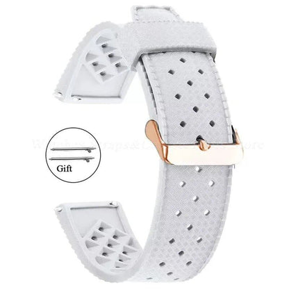 Premium-grade Tropic Silicone Watch Strap, 20mm, 22mm, Seiko, Oris, Omega, Quick Release, Diving, Waterproof, Rubber Bracelet, Band Color: mm, Parallel Import