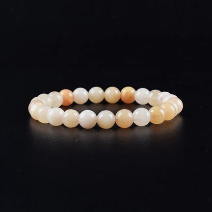 Natural Aquamarine and Agate Bead Bracelet for Women, Single Circle Crystal Bracelet, Romantic, Casual, Yoga, Meditation, Gift, Long, Parallel Import