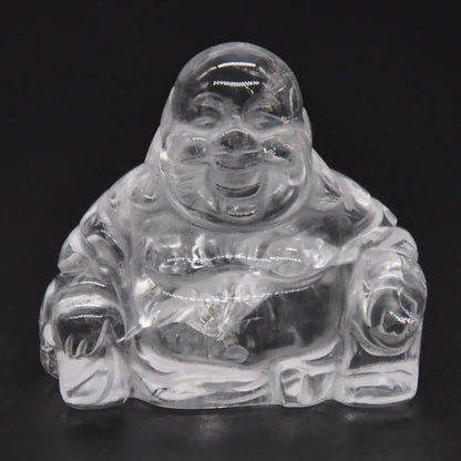1.2-inch Buddha Statue, Natural Healing Crystal Reiki Chakra Figurine, Spiritual Stone Sculpture, Home Decor, Parallel Import