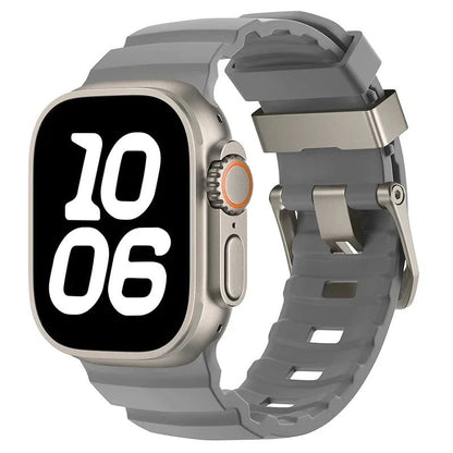 アップルウォッチUltra 10 9 8 7 6 5 SE用 高級ソフトシリコンバンド トレイルストラップ 46mm 45mm 49mm 44mm対応 リストバンド アクセサリー バンドカラー：mm 並行輸入品