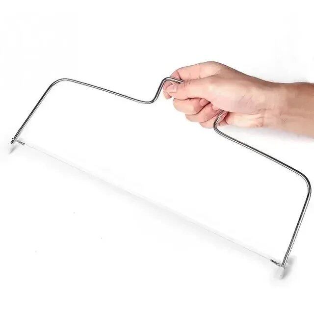 1/2-Piece Adjustable Height Line Cake Cutter/Slicer, Stainless Steel, Cake Decorating Mold, DIY Baking Supplies, Kitchen Cooking Tools, Color: Parallel Import
