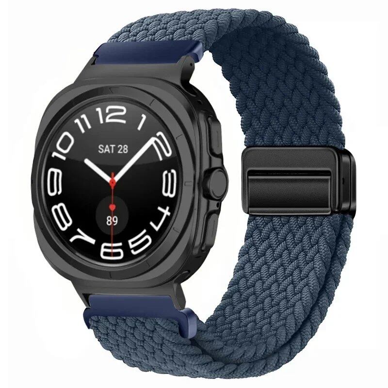Replacement Nylon Loop Strap for Samsung Galaxy Watch Ultra (47mm) with Magnetic Buckle, Compatible with Galaxy Watch 7 Ultra, Band Color: Compatible with Galaxy Watch Ultra; Band Width: Compatible with Galaxy Watch Ultra (Parallel Import)