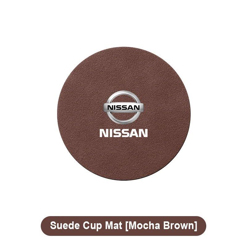 Hot Sale: 1/2 Car Coasters, Cup Holder Mats, Non-Slip Cup Pads, Accessories for Nissan X-TRAIL, Qashqai, Note, Juke, Sentra, and Patrol (Parallel Import)