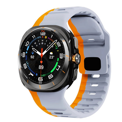 47mm Sport Silicone Strap Replacement for Samsung Galaxy Watch 7 Ultra. Band Color: ; Band Width: Compatible with Galaxy Watch 7 Ultra. Parallel Import.