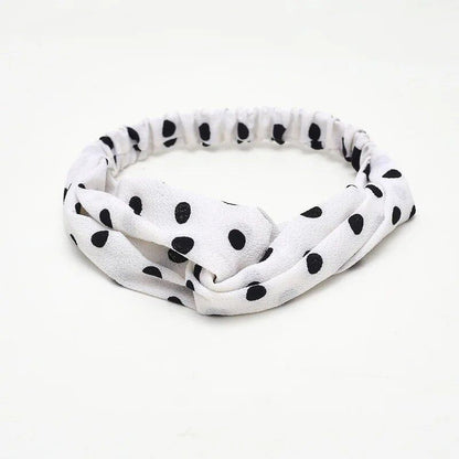 Women's Summer Bohemian Print Headband, Retro Cross Turban, Bandage Bandana, Hair Accessory, Head Wrap, Parallel Import