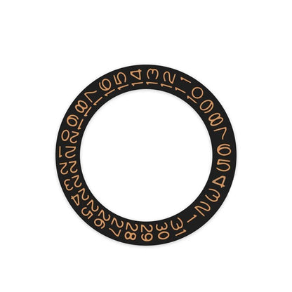 Round Calendar Disc with Date Display at 3 o'clock, Day Wheel Calendar Plate, and Date Disc for NH35 and NH36 Movements, Color: Black, Parallel Import