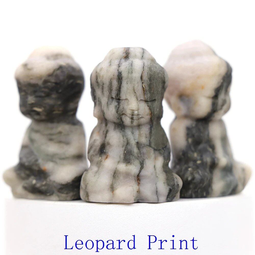 1.2-inch Mini Buddha Statue, Natural Stone Carving, Healing Crystal, Power Stone, Spiritual Craft, Good Luck, Furniture, Interior Accessories, Home Decor, Bulk Sale, Wholesale Size: 1 Piece; Parallel Import