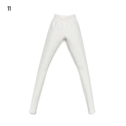 1/6 Scale Doll Clothes, Bottom Pants, Fashion Denim Shorts, Stretchy Tights, Leggings, PU Leather Trousers, 30cm BJD Doll Accessories, Parallel Import