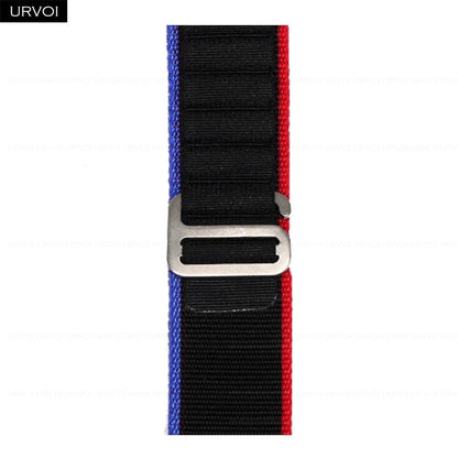 URVOI Apple Watch Ultra 2 Band, Compatible with Series 10/9/8/7/6/SE, Alpine Loop Black, G-Hook Closure, Polyester Woven Cord, Compatible with iWatch 49mm, Band Colors: 44mm, 45mm, 46mm, 49mm, Parallel Import