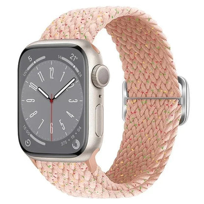 Apple Watch Ultra 2用ナイロンストラップ バンド 49mm 40mm 44mm 41mm 38mm 45mm 伸縮ブレイデッドループ リストバンド iWatch Series 9/8/7/6/SE/5/4対応 バンドカラー：mm 並行輸入品
