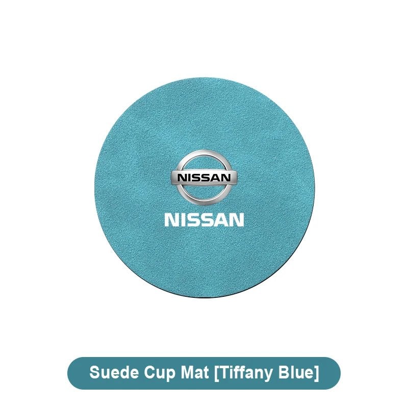 Hot Sale: 1/2 Car Coasters, Cup Holder Mats, Non-Slip Cup Pads, Accessories for Nissan X-TRAIL, Qashqai, Note, Juke, Sentra, and Patrol (Parallel Import)