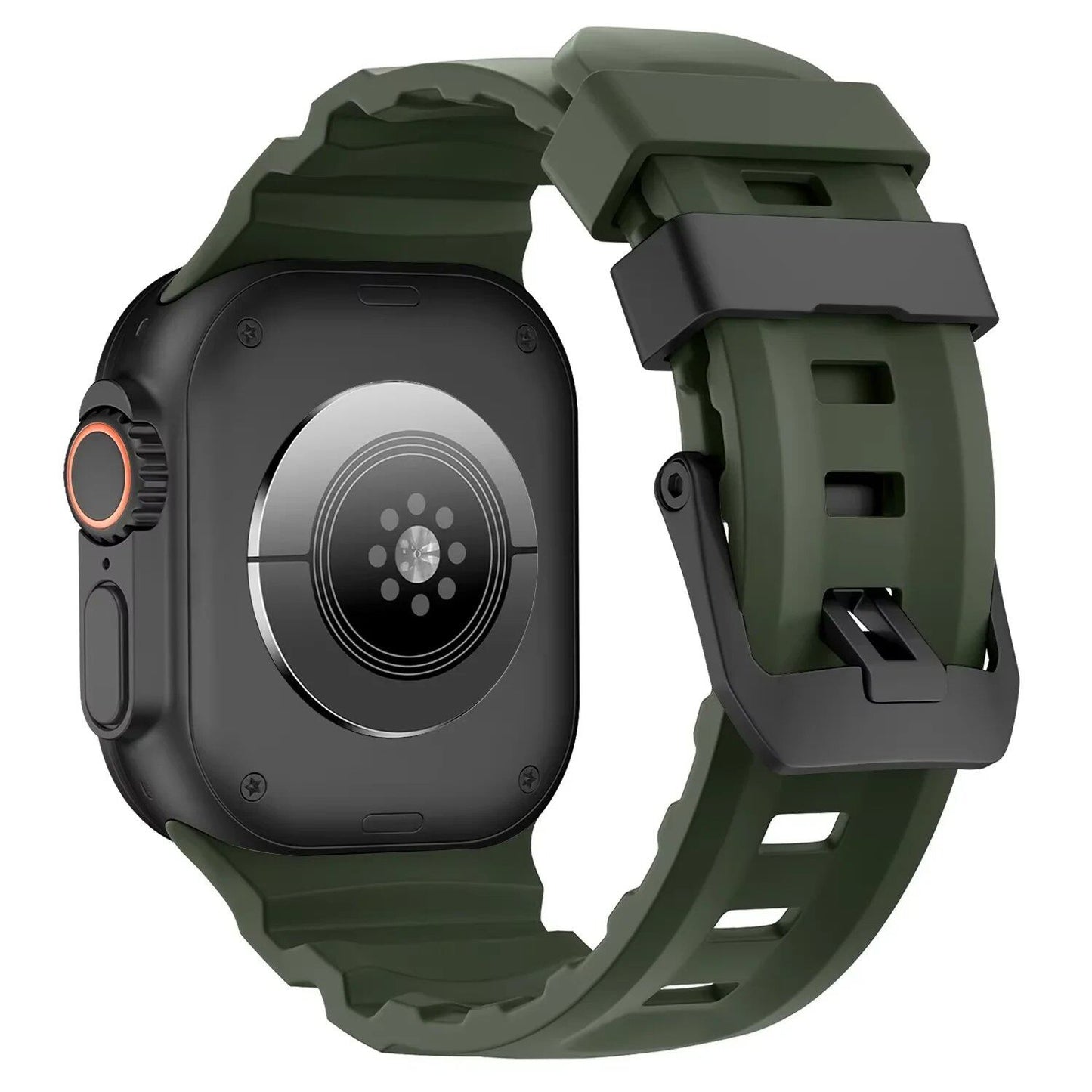Trail Silicone Band Bracelet Strap for Apple Watch Ultra 2 49mm / Series 10/9/8/7 45mm / iWatch 6/5/SE 44mm, Band Color: mm, Parallel Import