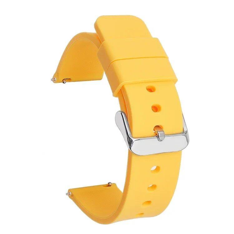 Compatible with Huawei GT2/GT3, 14/16/18/20/22/24mm, Quick Release Silicone Band, Universal Sports Watch Strap, Unisex Bracelet for Men and Women, Band Color: mm, Parallel Import