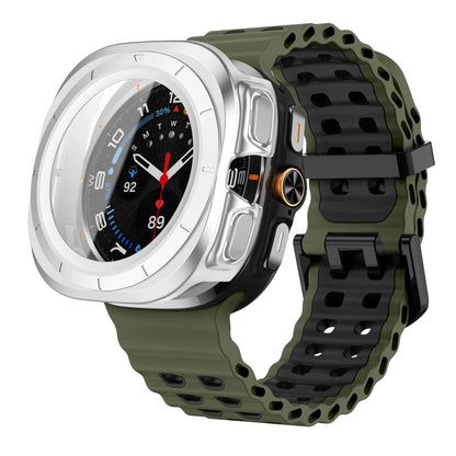 Samsung Galaxy Watch Ultra 47mm Sport Silicone Band, Marine Band + Case, Watch Band Accessory, Color: Compatible with Ultra 47mm Dial Diameter, Parallel Import