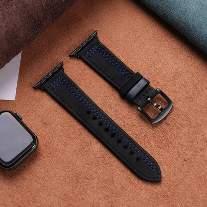 Apple Watch Leather Strap, Band, 46mm, 44mm, 45mm, 49mm, 41mm, 42mm, Accessories, Compatible with iWatch Series 5, 6, SE, 7, 8, Ultra, 9, 10, Band Color: mm, Parallel Import