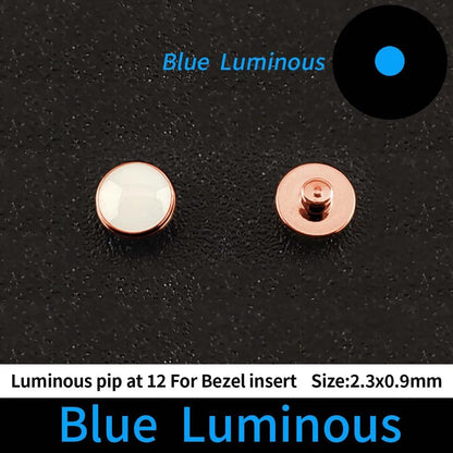 Green and Blue Luminous Spot for 12 o'clock Ceramic Bezel Insert; Ships from: Parallel Import