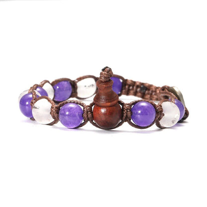 Natural Stone Prayer Bracelet, Tibetan Prayer Beads, Handmade Men's and Women's Bracelet, Yoga &amp; Meditation Jewelry, Metal Color: Style, Parallel Import