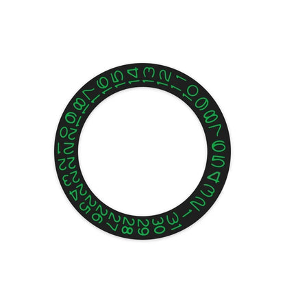 Round Calendar Disc with Date Display at 3 o'clock, Day Wheel Calendar Plate, and Date Disc for NH35 and NH36 Movements, Color: Black, Parallel Import