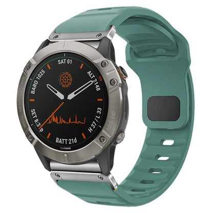 QuickFit Silicone Strap for Garmin Fenix 8, E, 7, 7X, 6X, Pro, 5X Plus, Epic, Pro Gen 2, 47mm, 51mm, Enduro 3, Gapless, 22mm, 26mm, Watch Band, Size: 2; Ships from: Parallel Import