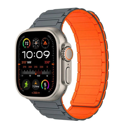 Magnetic Strap for Apple Watch, Silicone Wristband, 45mm, 44mm, 40mm, 46mm, 41mm, 42mm, 38mm, Compatible with iWatch Series 8/7/6/SE/9/10/Ultra 2/49mm, Band Color: mm; Parallel Import
