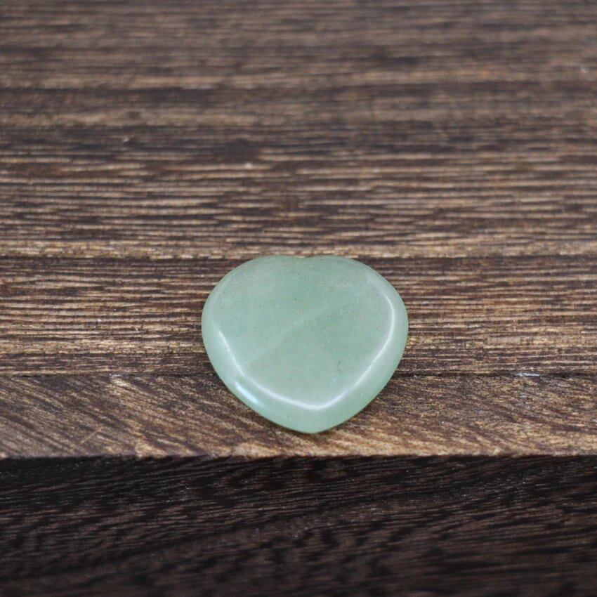 20mm Puff Heart Crystal Palm Energy Stone Pendant by MKING, Reiki Healing, Quartz, Meditation, Pocket Gemstone, Spiritual Flake, Gift, Parallel Import