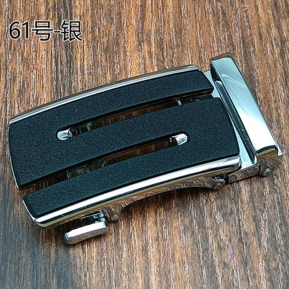 新作メンズ合金オートマティックバックルベルト 高品質ゴールドバックル ビジネスカジュアル 幅3.5cm ベルト（当社ベルト専用対応）  並行輸入品