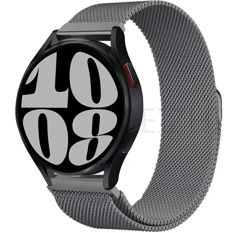 Compatible with Samsung Galaxy Watch 5/6/4/Classic, 22mm/20mm Metal Milanese Loop Magnetic Star-Like Bracelet, Hubai GT4/3/2e Strap, Size 2, Parallel Import