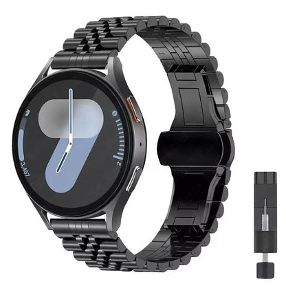 20mm/22mm Samsung Galaxy Watch 7/6/5/4 Curved Design Metal Band, Stainless Steel Bracelet, Compatible with Huawei GT4/GT3Pro, Band Color: mm, Parallel Import