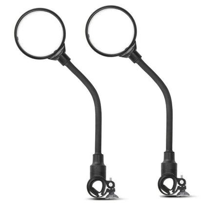 Set of 2 Bicycle Rearview Mirrors, 360° Rotating Convex Mirrors, Rotating Side Mirrors for Mountain Bikes, Safety Mirrors, Bicycle Accessories, Color: ; Ships from: Parallel Import