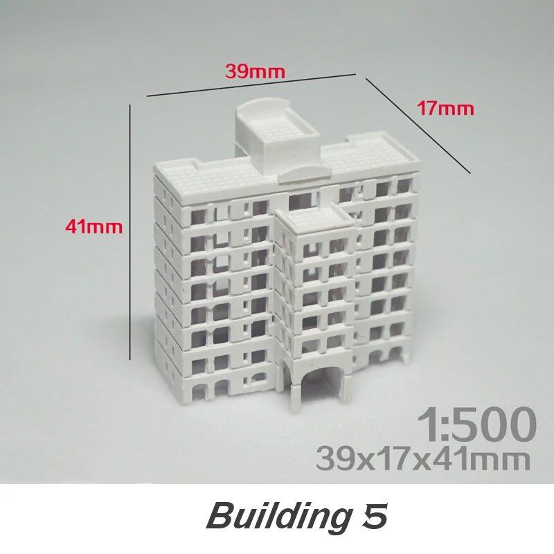 1/500 Scale DIY Architectural Model Kit, Miniature House, ABS Architectural Model, City Diorama, Sand Table Scene, Layout Kit, 1 Piece, Color: ; Ships from: Parallel Import