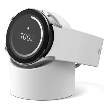 Silicone Charging Stand and Storage Stand for Samsung Galaxy Watch 7/6/5/4 (40mm, 44mm, 5 Pro, 45mm, Watch 4 Classic, 47mm, 46mm, 43mm, 42mm) Band Color: Parallel Import