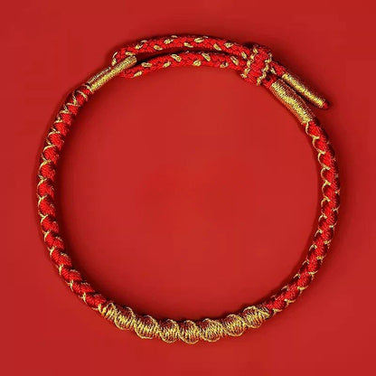 Year of the Snake Handmade Adjustable Bracelet for Women, Dragon Scales, Amulet, Zodiac Luck, Beads, Red Rope Chain, Men's Jewelry, Parallel Import