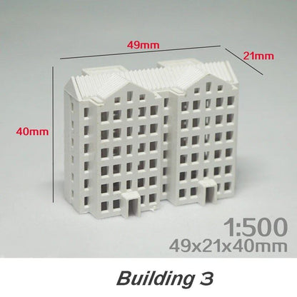 1/500 Scale DIY Architectural Model Kit, Miniature House, ABS Architectural Model, City Diorama, Sand Table Scene, Layout Kit, 1 Piece, Color: ; Ships from: Parallel Import