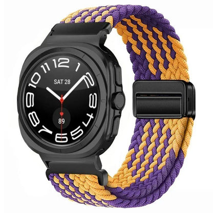 Replacement Nylon Loop Strap for Samsung Galaxy Watch Ultra (47mm) with Magnetic Buckle, Compatible with Galaxy Watch 7 Ultra, Band Color: Compatible with Galaxy Watch Ultra; Band Width: Compatible with Galaxy Watch Ultra (Parallel Import)