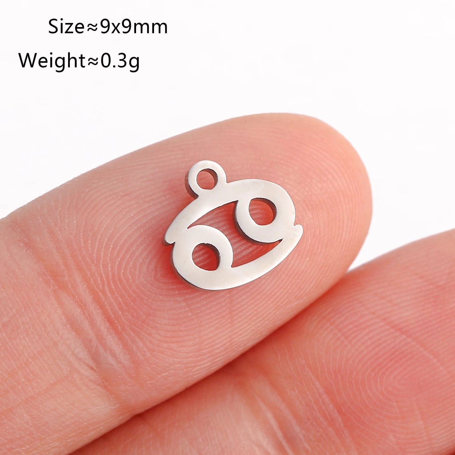 Set of 5 Lucky Birth 12 Zodiac Star Sign Charms, Metal Constellation Pendants for Jewelry Making, Bracelets, Earrings, and Necklaces, Parallel Import