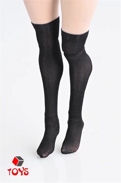 1/6 Scale Female Translucent Stockings, Short Socks, Long Stockings, Costume Model for 12-inch Female Soldier Action Figure Body, Parallel Import