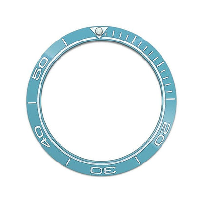 38mm x 30.6mm Curved Blue Ceramic Bezel Insert for SKX007/SKX009/SRPD/GMT Compatible Men's Watches with NH35/NH36 Movements, Color: 0, Parallel Import