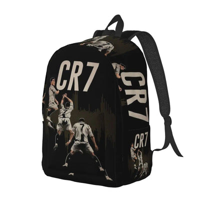 Soccer Legend CR7 Cristiano Ronaldo Backpack for Men and Women, Fashionable, High School Student, Work, Daypack, Laptop Compatible, Shoulder Bag, Sports, Size: Parallel Import