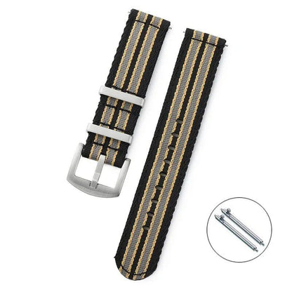 Nylon Watch Band, 20mm/22mm, Premium Smooth Soft Nylon Sport Replacement Band, Quick Release, Universal Canvas Bracelet, Watch Strap, Band Color: Amm, Parallel Import