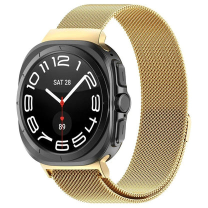 Stainless Steel Milanese Loop Magnetic Bracelet for Samsung Galaxy Watch Ultra 47mm, Gapless, Compatible with 7 Ultra, Watch Band Accessory, Band Color: 0; Galaxy 7 Ultra 47mm Band Width, Parallel Import