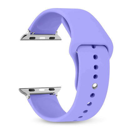 Silicone Sport Band for Apple Watch, 45mm, 44mm, 42mm, 49mm, 40mm, and 41mm, Compatible with iWatch Series 9/8/7/6/5/4/3/SE/Ultra 2, Band Color: mm; Ships from: Parallel Import