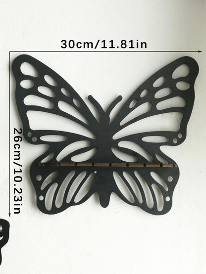 Butterfly Crystal Shelf, Hollow Wall Shelf, Aroma Oil Display Rack, Witch-Inspired Decoration, Spiritual Interior, Color: TK472-MS87, Parallel Import
