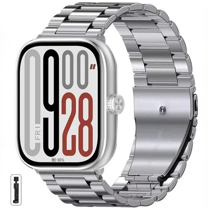 Adjustable Stainless Steel Metal Strap for Redmi Watch 5/Redmi Watch 4, Xiaomi Mi Band 9 Pro/Mi Band 8 Pro, Parallel Import