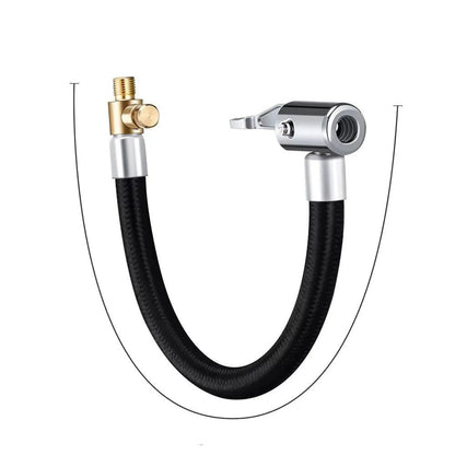 10, 20, 40, 60cm Car Tire Inflator Hose Air Pump Extension Tube Adapter Twist Tire Connection Locking Air Chuck Parallel Import