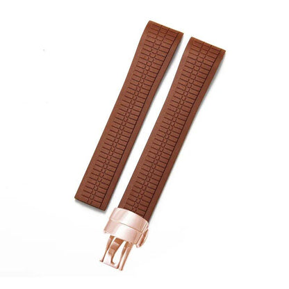 Replacement strap for Patek Philippe Geneve Aquanaut, 21mm, waterproof rubber wristband. Band Color: 21mm; Band Width: 21mm. Parallel import.