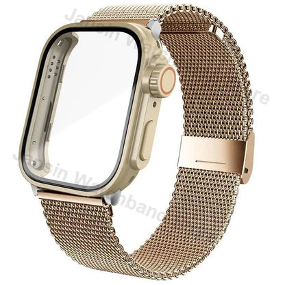 Stainless Steel Strap + Ultra Case for Huawei Watch Fit 3, Metal Milanese Strap Watch Band Accessory, Band Color: Compatible with Huawei Watch Fit 3, Band Width: Parallel Import