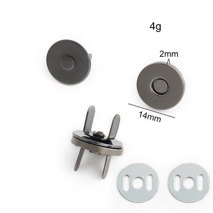 14-18-20mm 強力薄型金属丸型マグネットボタン DIY ポーチ コート ハンドバッグ スナップ留め金具 隠しボタン アクセサリー サイズ： 並行輸入品