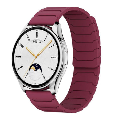 Compatible with Samsung Galaxy Watch 7/6/5/4/3 and Huawei Watch GT5/4/3 Pro (46mm), 22mm/20mm Magnetic Silicone Band, Ultimate Comfort, Band Color: mm, Parallel Import